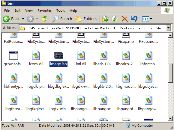 Image iso file