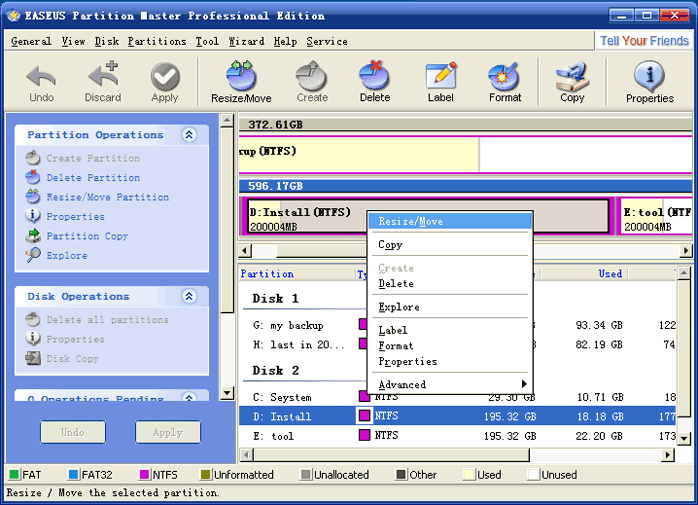 EASEUS Partition Manager Home Edition 1.6.4