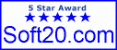 EASEUS Partition Manager 1.1 : 5 Stars Award at soft20.com !