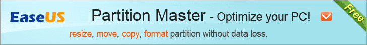 Free EASEUS Partition Master-Optimize your PC!