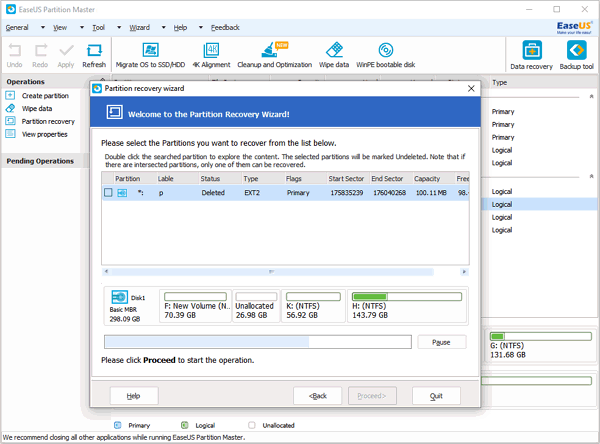Recover deleted or lost ext2/ext3 partition