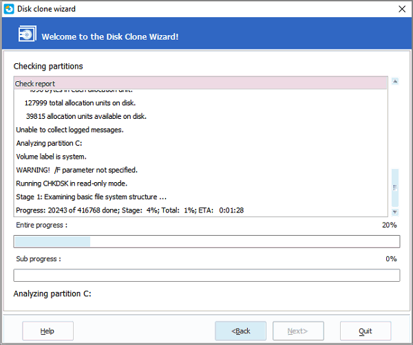 Upgrade system disk