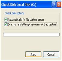 Check disk