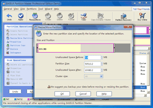 Extend system drive