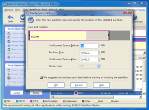 Extend system drive