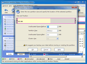 Extend system drive