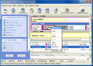 Choose Partition to Move