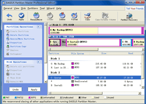 EASEUS Partition Master 4.0.1 Professional Edition