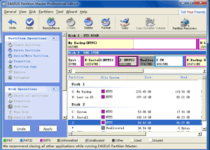 Creado con la partición de EASEUS Partition Master