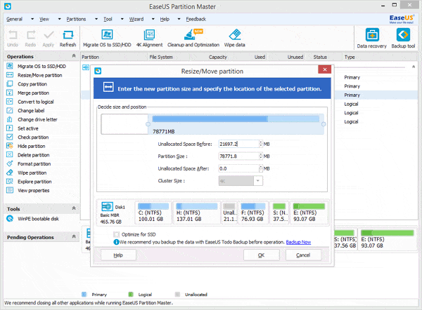 EaseUS Partition Master Professional : A Windows 10 Disk Management Tool