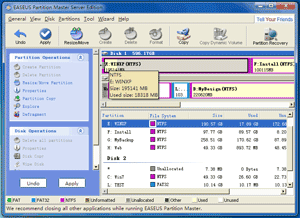Shrink Windows Server 2003 partition