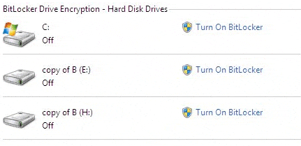 Turn On BitLocker