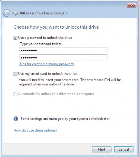 Way to unlock the drive