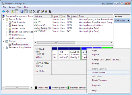  Cara partisi windows 7 tanpa menggunakan software