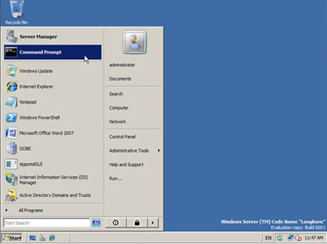 Windows Server 2008 Screenshot