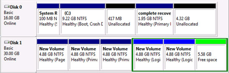 Windows 7 Built-in Partition Manager