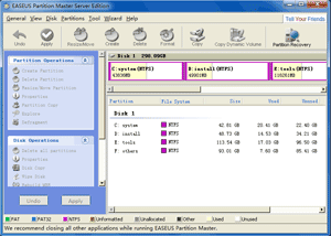 EASEUS Partition Master Server Edition