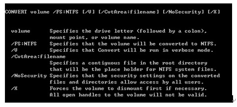 Convert FAT Disks to NTFS