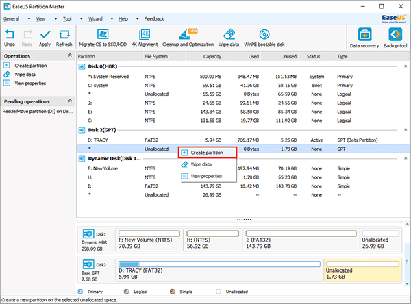 gpt partition find and mount