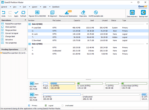 Extend system reserved partition in Windows 10/8/7.