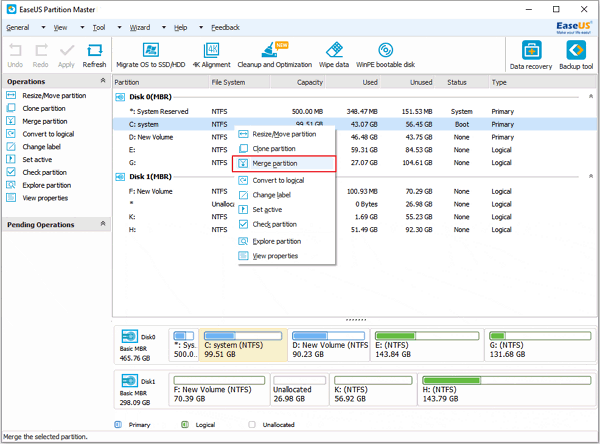 free partition merge software windows 10