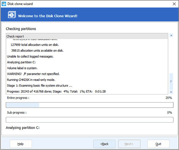 Upgrade system disk