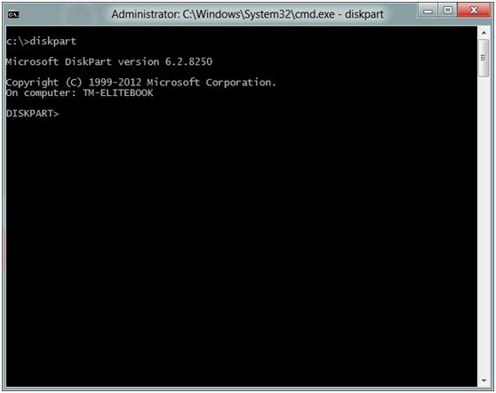Launch PowerShell Prompt to install Windows 10 on external hard drive