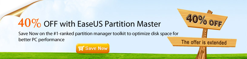 EaseUS Partition Master 40% OFF